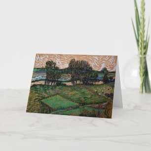 Landskap, Bro över Oise av Vincent van Gogh Kort