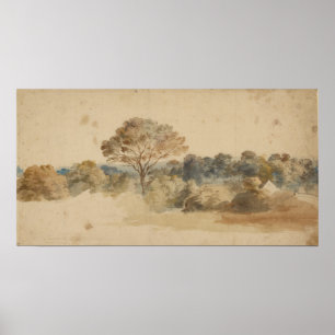 Landskap, cirka 1640, Anthony van Dyck Poster