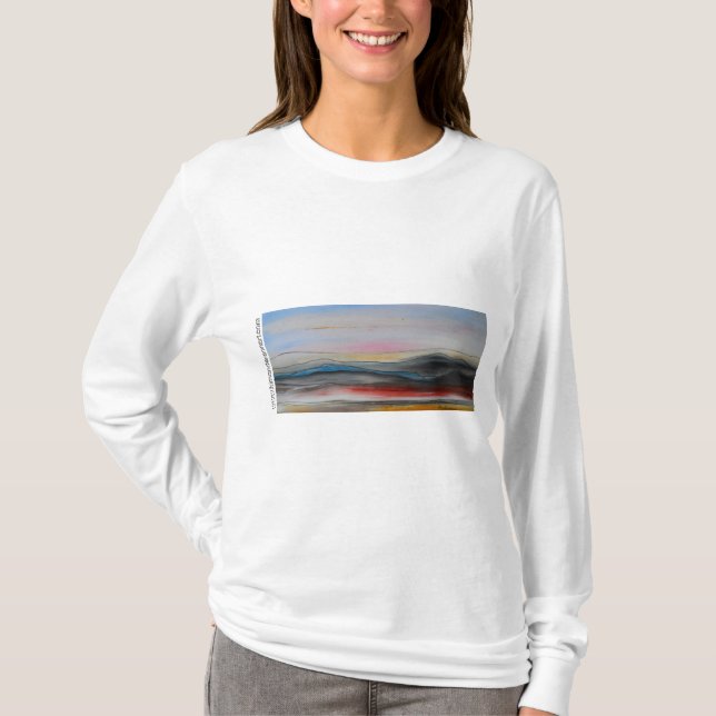 Landskap där borta hoodien tee shirt (Framsida)