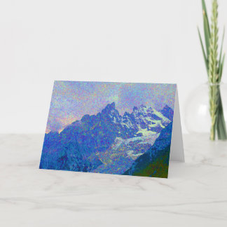 Landskap det alpina berg för Impressioniststil Kort