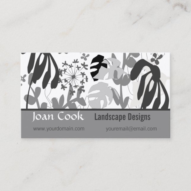 Landskap det blom- mönster för visitkort (Framsida)