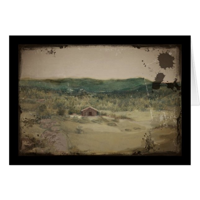 Landskap eller Landskap Hälsningskort (Framsidan Horizontal)