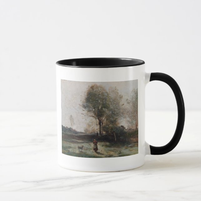 Landskap eller, morgonen i fält mugg (Höger)