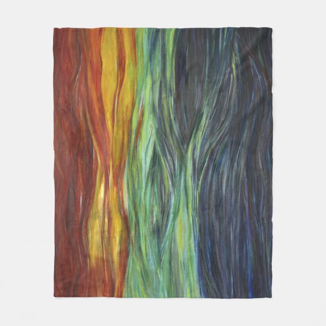 Landskap filten fleecefilt (Framsidan)