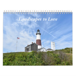 Landskap för att älska väggkalendern kalender