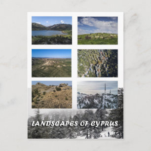 Landskap för cyprus-vykort vykort