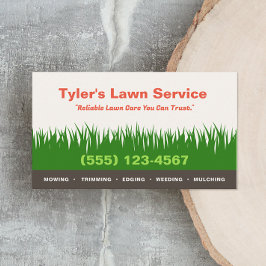 Landskap för gräsmatta- och köksväxter visitkort