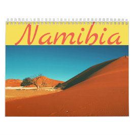Landskap för Namibia Sand Dune Kalender