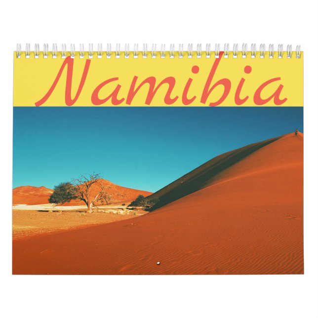 Landskap för Namibia Sand Dune Kalender (Omslag)