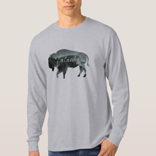 Landskap för natur för Tatanka buffelBison T Shirt (Framsida)