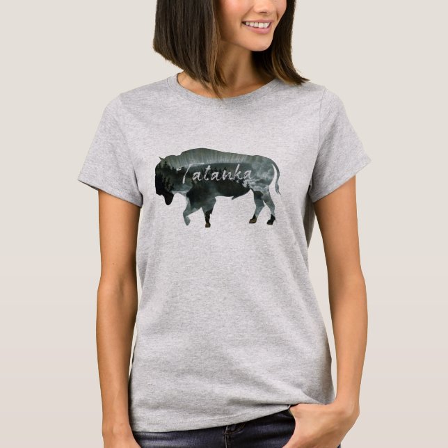 Landskap för natur för Tatanka buffelBison T Shirt (Framsida)