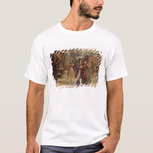 Landskap för platsen med Mimi och Rodolfo T-shirt (Framsida)