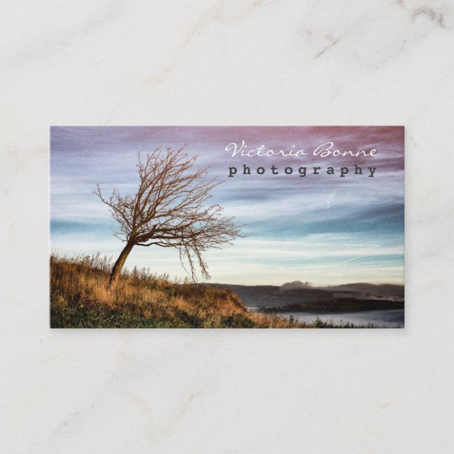 Landskap fotografifotoet visitkort (Framsida)