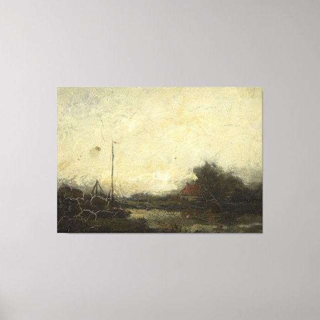 Landskap, Frans Helfferich, 1890-1920 Canvastryck (Framsida)
