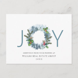 Landskap God jul Holly Berry Helgdag Vykort