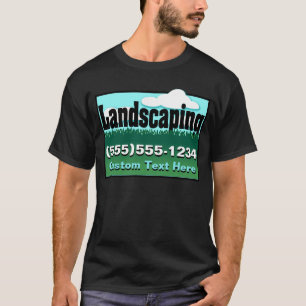 Landskap. Gräsmattaomsorg. Annonsera affären. T Shirt