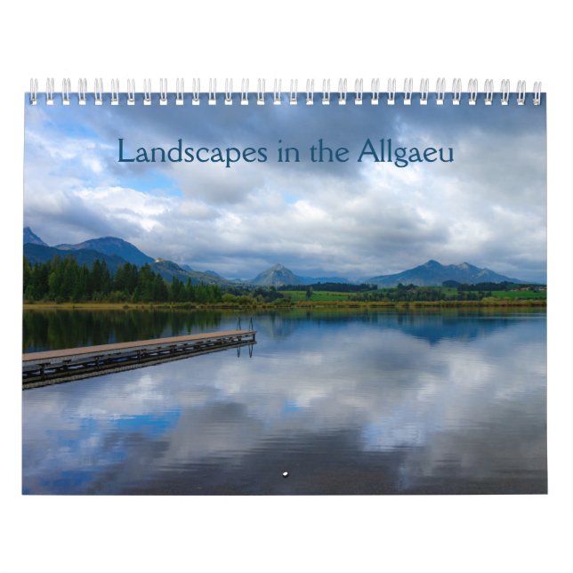 Landskap i Allgäu, Bayern, Tyskland Kalender (Omslag)