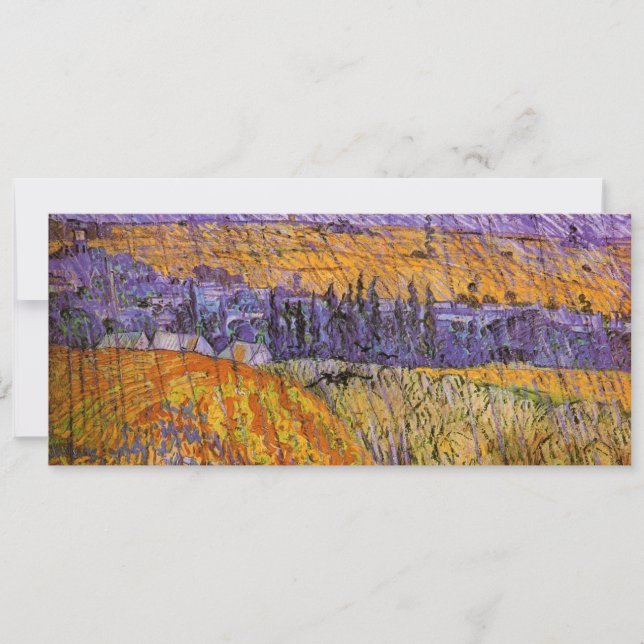 Landskap i Auvers i Rain av Vincent van Gogh (Framsida)