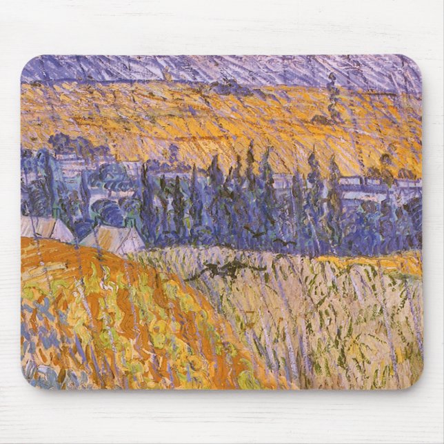Landskap i Auvers i Rain, Vincent van Gogh Musmatta (Framsidan)