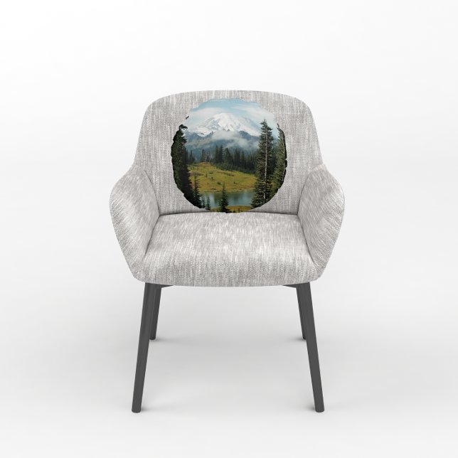 Landskap i det vetenskapliga berget Rainier Rund Kudde (In Situ)