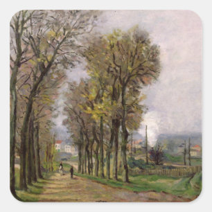 Landskap i Ilen de Frankrike, c.1878 Fyrkantigt Klistermärke