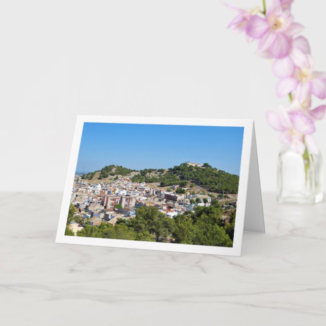 Landskap i Lliria stad i Valencia, Spanien Kort (Orkide)