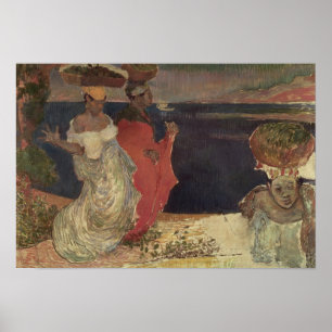Landskap i Martinique Poster