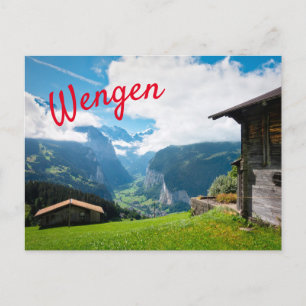 Landskap i Schengenområdet i Schweiz Vykort