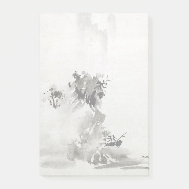 Landskap i Sesshu Toyo Haboku-Sansui Post-it Block (Framsida)