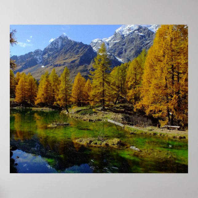 Landskap i sjö poster (Framsidan)