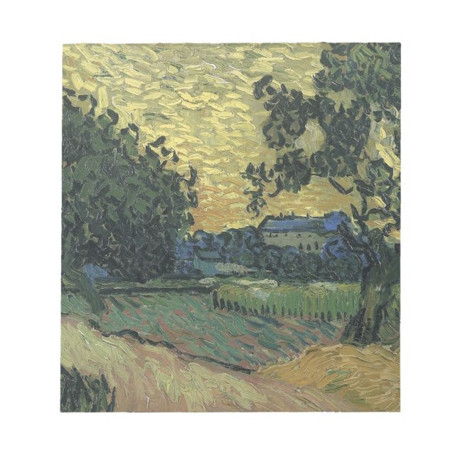 Landskap i skymningen av Van Gogh Anteckningsblock (Framsida)