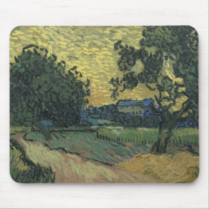 Landskap i skymningen av Van Gogh Musmatta