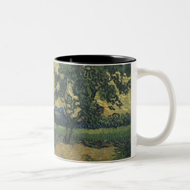 Landskap i skymningen av Van Gogh Två-Tonad Mugg (Höger)