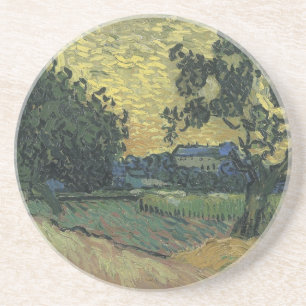 Landskap i skymningen av Van Gogh Underlägg Sandsten