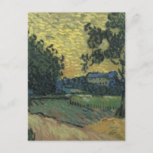 Landskap i skymningen av Van Gogh Vykort
