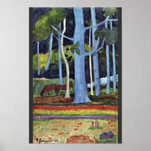 Landskap i Tahiti av Gauguin Paul (bäst Poster