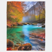 Landskap i Tranquil Autumn River