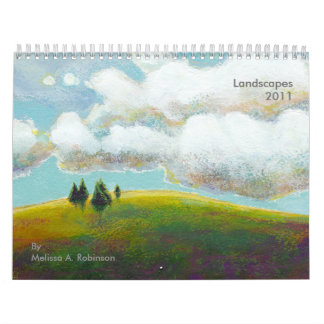 Landskap kalendermålningar för konst 2011 (det kalender