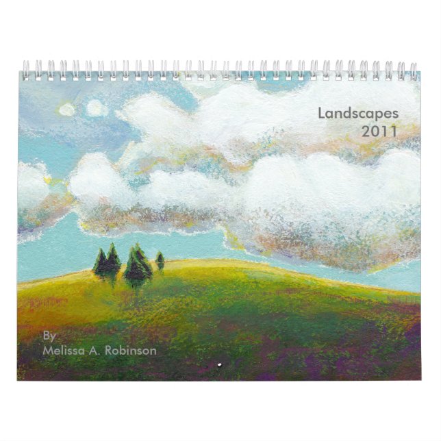 Landskap kalendermålningar för konst 2011 (det kalender (Omslag)