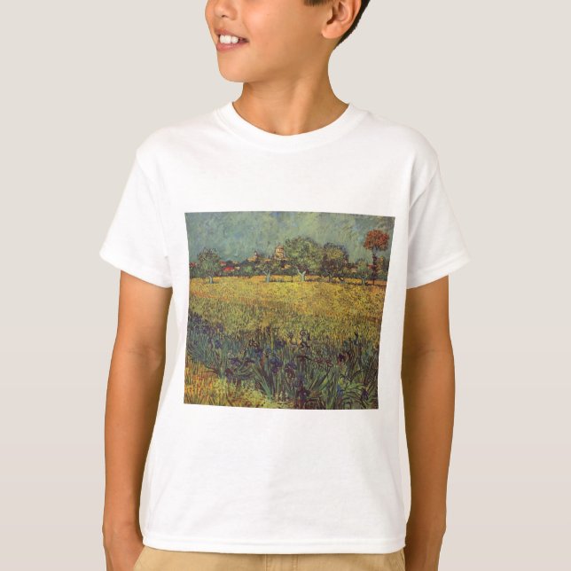 Landskap målning av Vincent Van Gogh T-shirt (Framsida)