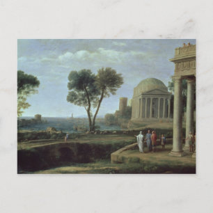 Landskap med Aeneas på Delos, 1672 Vykort