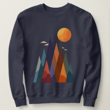 Landskap med berg och Sol