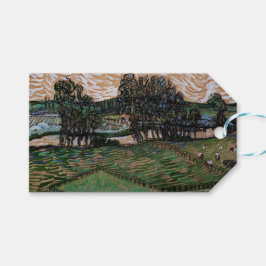 Landskap med bro över Oise (van Gogh) Presentetikett