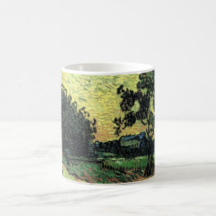 Landskap med Chateau of Auvers av Vincent van Gogh Kaffemugg