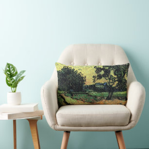 Landskap med Chateau of Auvers av Vincent van Gogh Lumbarkudde