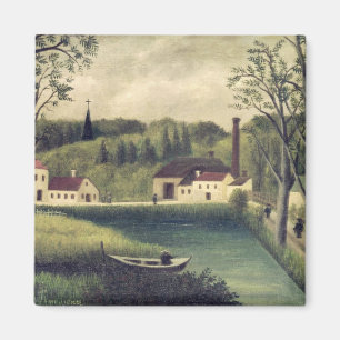 Landskap med en fiskare, efter 1886 magnet