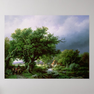 Landskap med en mala poster