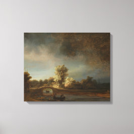 Landskap med en stenbro - Rembrandt - c1638 Canvastryck
