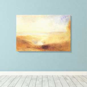Landskap med floden Distant Bay av Joseph Turner Canvastryck
