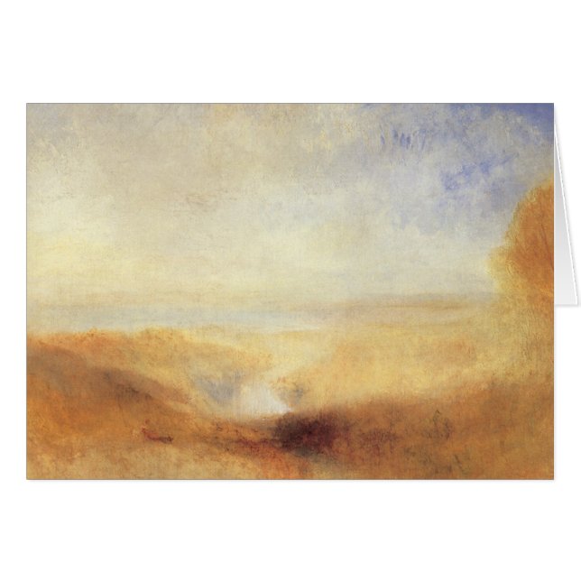 Landskap med floden Distant Bay av Joseph Turner Hälsningskort (Framsidan Horizontal)